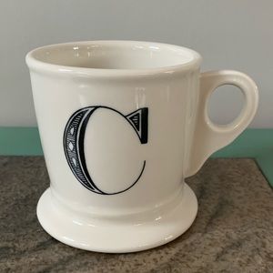 Anthropologie Monogram Mug Letter C